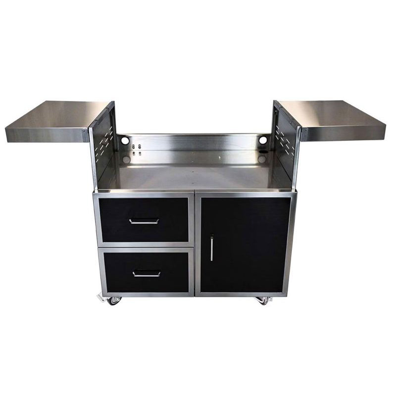 Wildfire 30" Griddle Cart Black Stainless Steel  Fam Noble