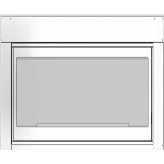 White Mountain Hearth See-Through 40" Beleved Frame, Stainless Steel, for Exterior Installation