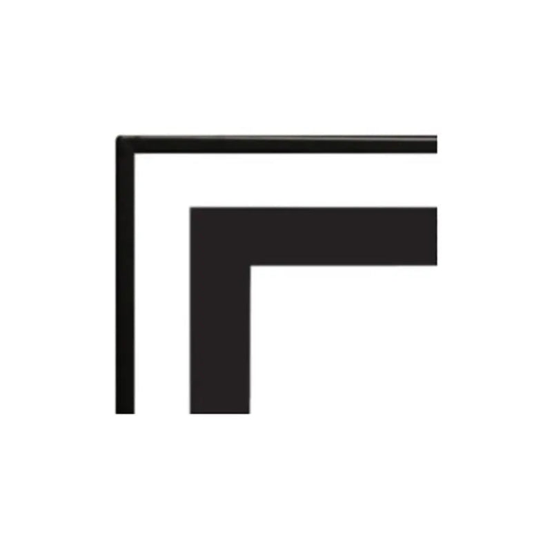 White Mountain Hearth Front Trim, Beveled, Adjustable, .75-in., Black 46"  Fam Noble