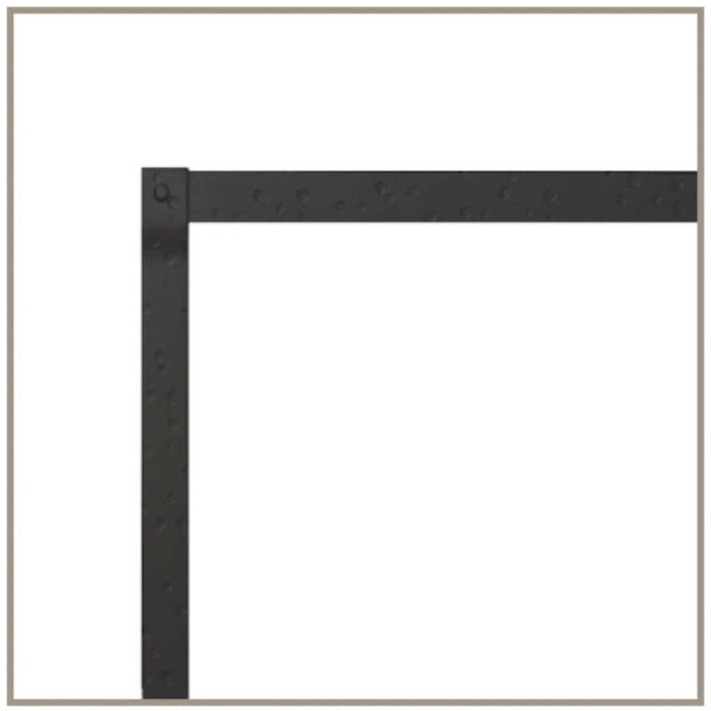 White Mountain Hearth See-Through 40" Forged Iron Frame, Black  Fam Noble