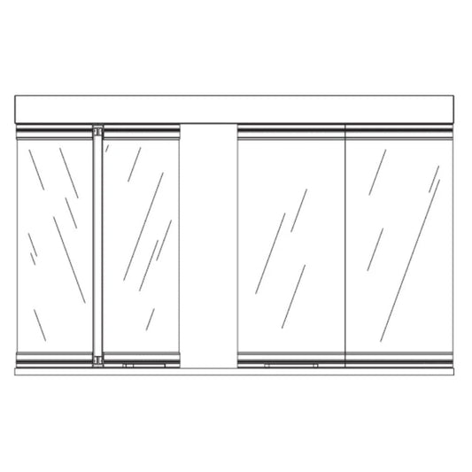White Mountain Hearth 42" Bi-Fold Glass Doors Black