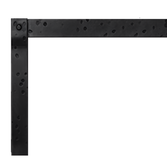White Mountain Hearth McKinley 60" Decorative Forged Front, Black