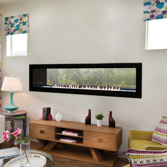 White Mountain Hearth Boulevard See-Thru 48" Linear Fireplace with Electronic Remote