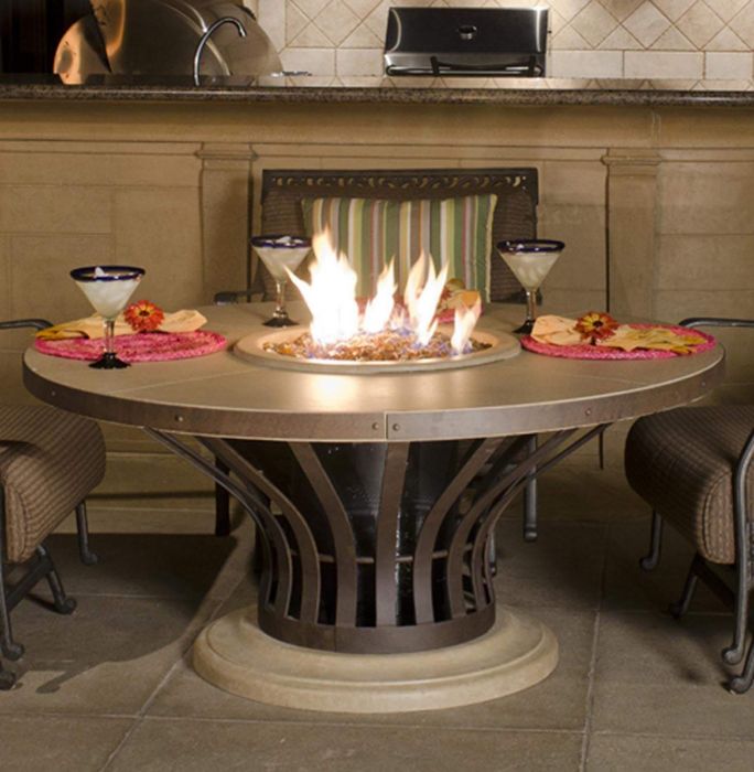 American Fyre Designs Fiesta Dining Firetable  American Fyre Designs