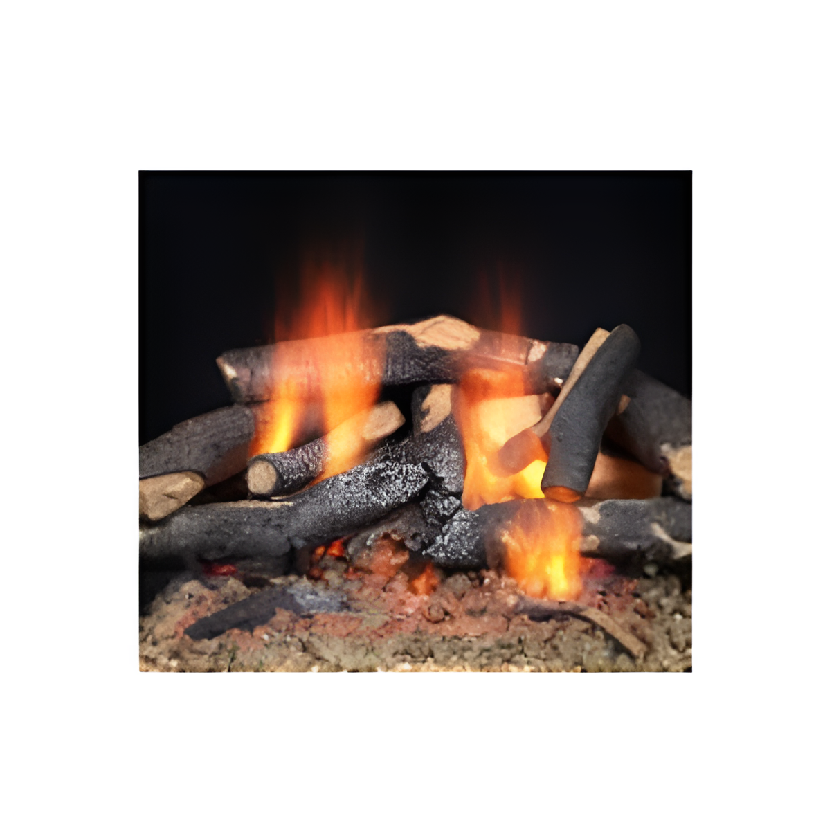 Majestic 24" Fireside Supreme Oak Refractory Cement Log Set  Fam Noble