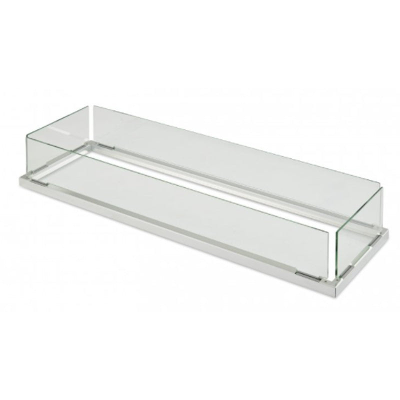 Outdoor Greatroom 12" x 24" Linear Folding Glass Wind Guard  Fam Noble