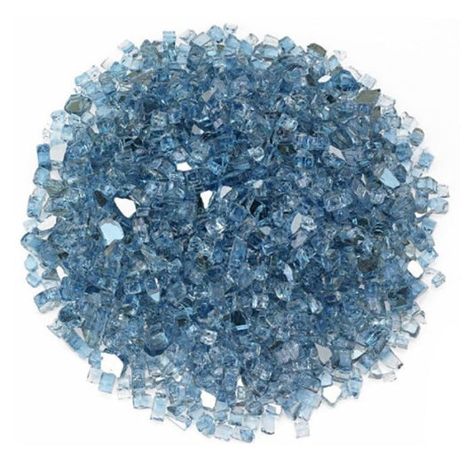 Monessen Crushed Fireglass Contemporary fireglass media--Sapphire. 2.25 lbs