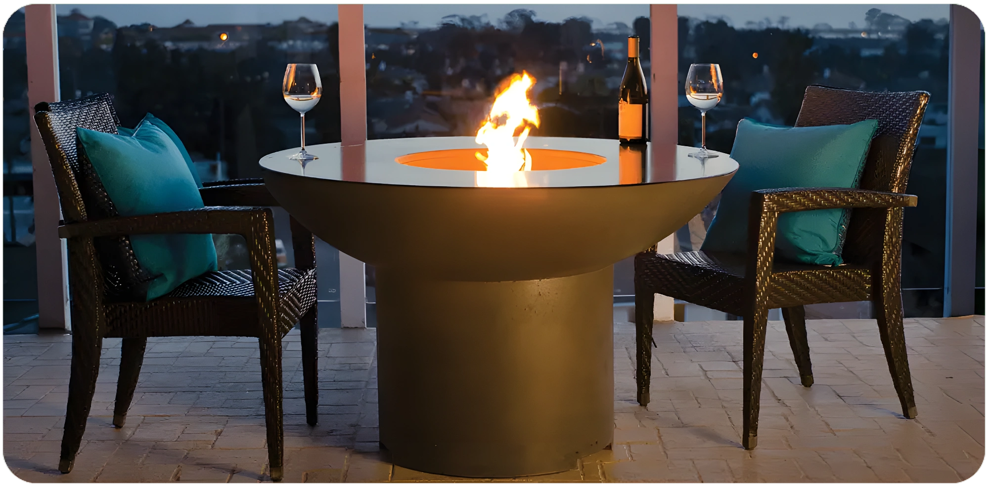 American Fyre Designs Lotus Firetable  American Fyre Designs