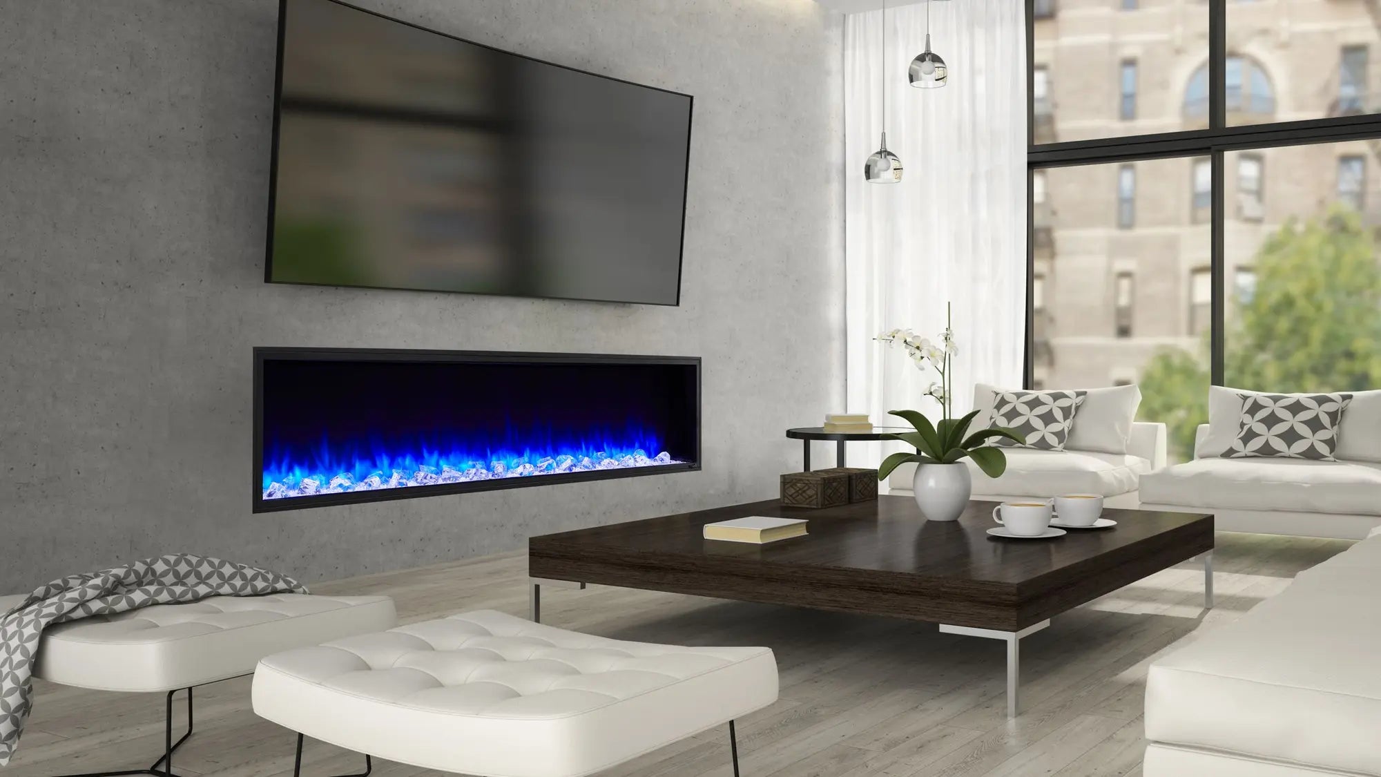 Simplifire Scion Clean Face Linear Electric Fireplace  SimpliFire