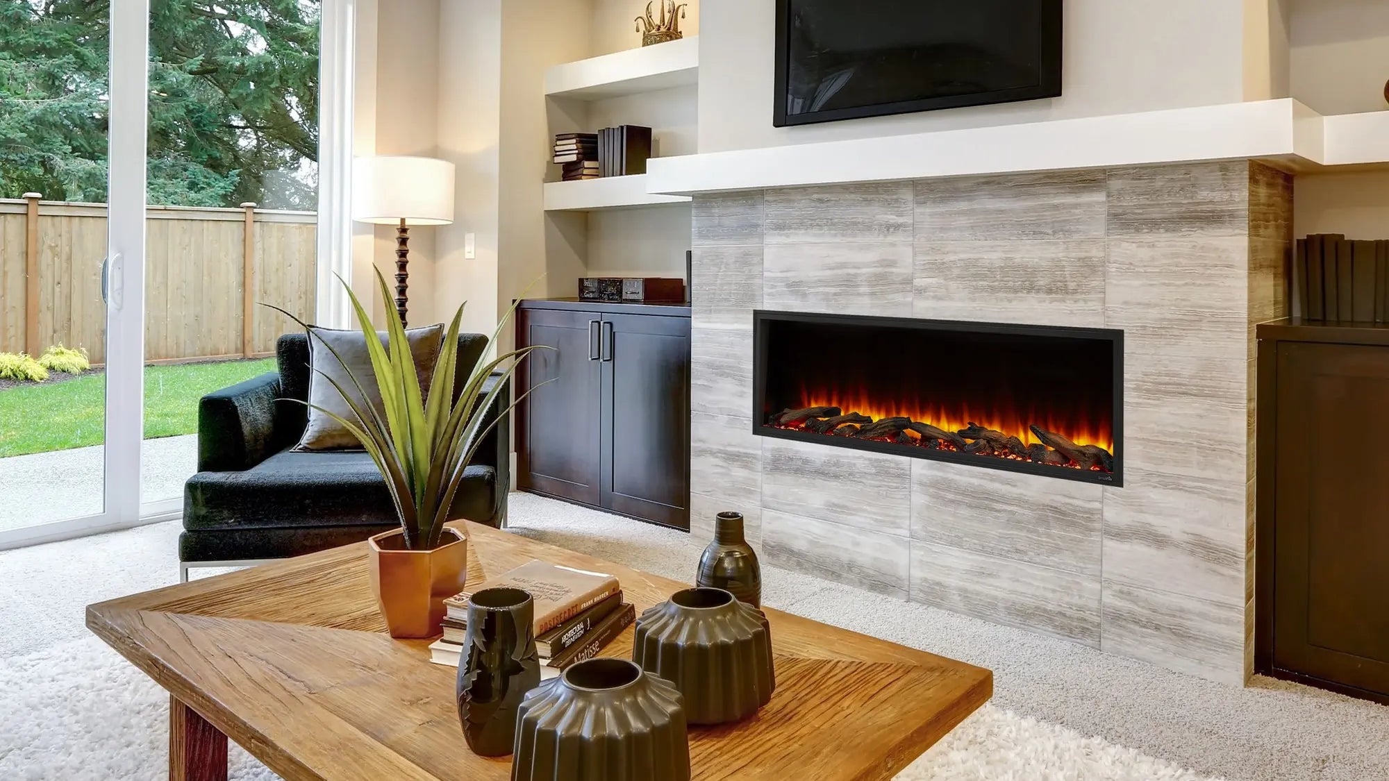 Simplifire Scion Clean Face Linear Electric Fireplace  SimpliFire