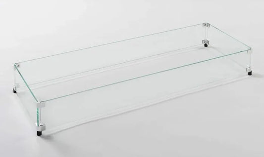 American Fyre Designs Rectangular Glass Wind Guards