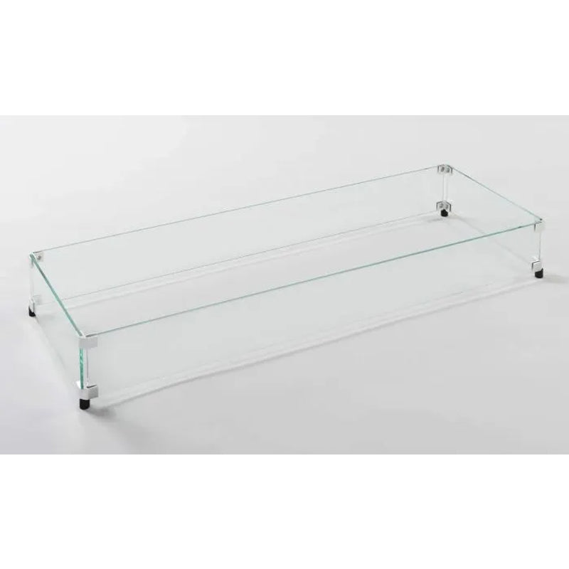 American Fyre Designs Rectangular Glass Wind Guards  Fam Noble
