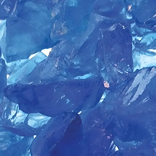 Majestic Pier 36" and See Through Crushed Glass Media Cobalt (Blue)