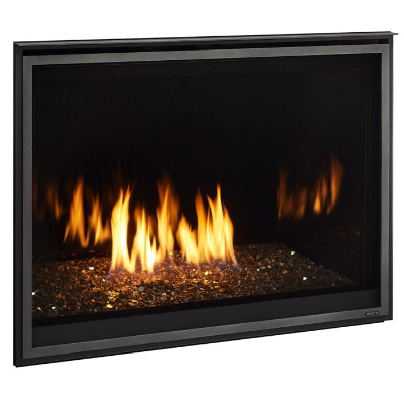Majestic Meridian Modern Gas Fireplace with IntelliFire Touch Ignition - Natural Gas