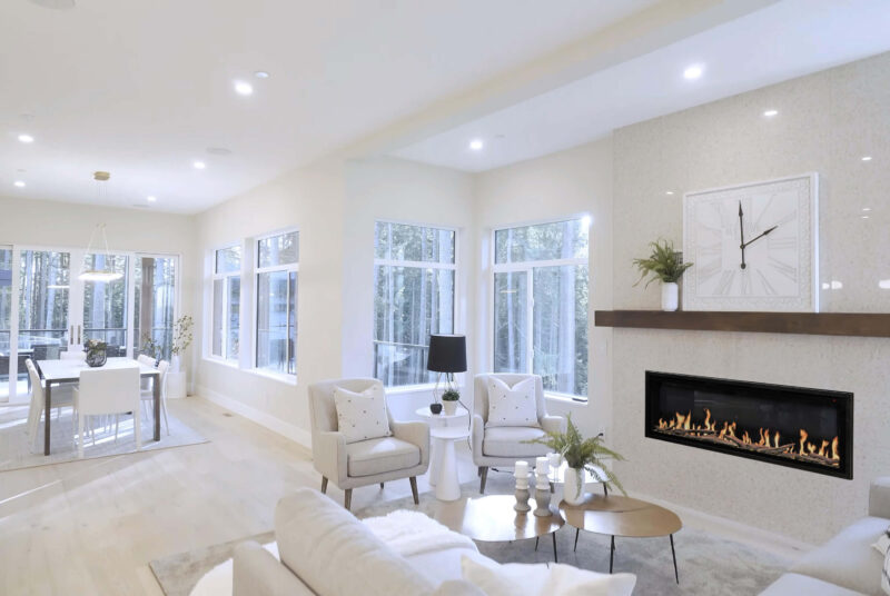Modern Flames Orion Slim HelioVision Linear Electric Fireplace  Modern Flames