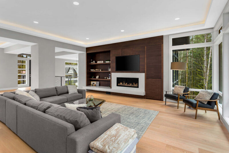 Modern Flames Orion Slim HelioVision Linear Electric Fireplace  Modern Flames