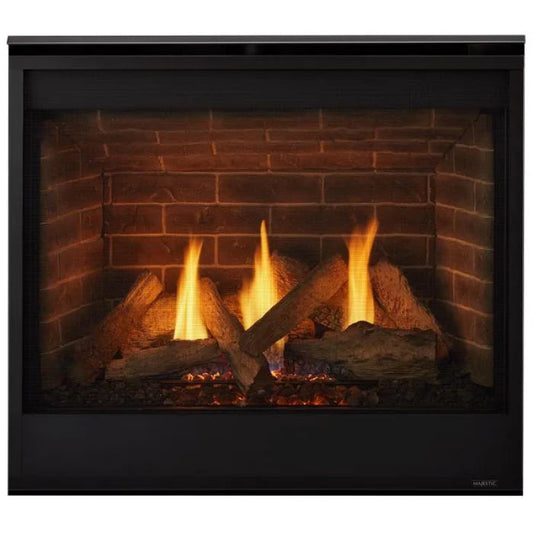 Majestic 36" Quartz Platinum Direct Vent Fireplace with Intellifire Ignition