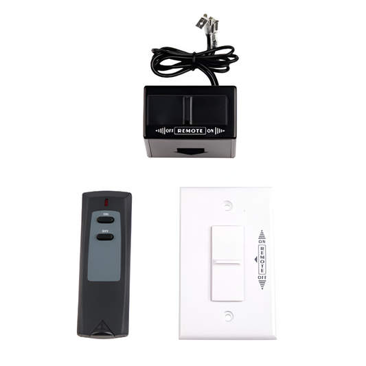 Superior On/Off Remote and Receiver with White Wall Plate