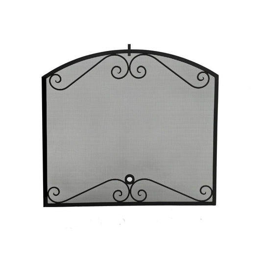 American Fyre Designs Arched Black Scroll Screen