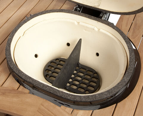 Primo Ceramic Grills Cast Iron Firebox Divider for XL  Fam Noble