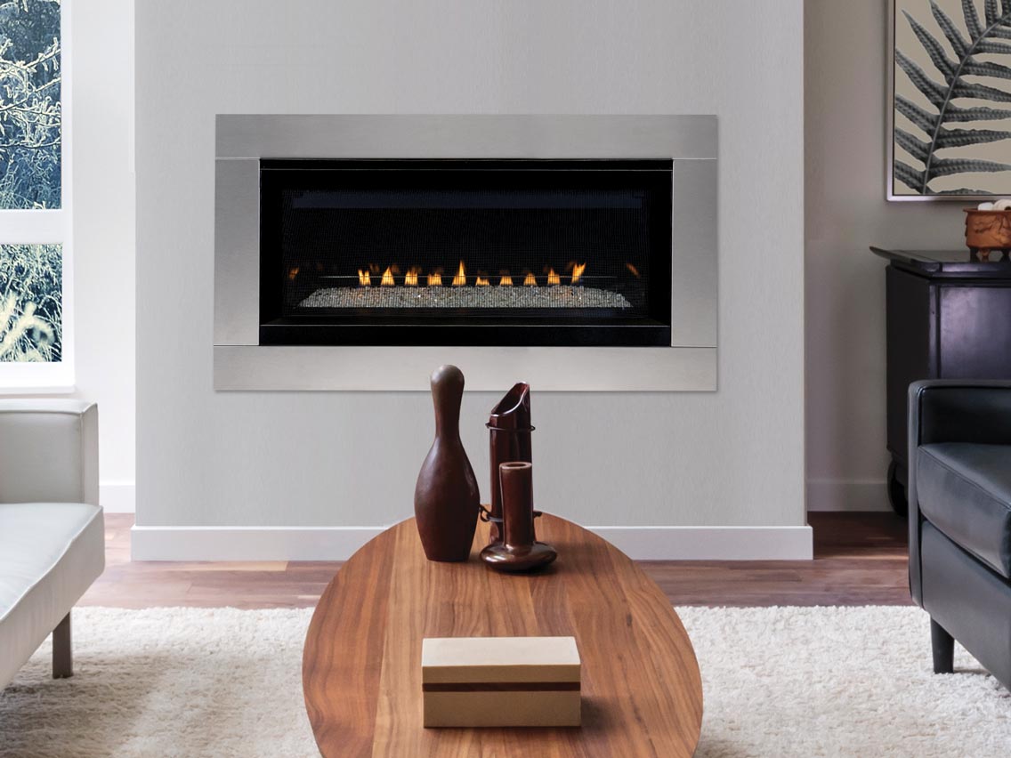 Superior Linear Vent Free Fireplace with Electronic Remote  Superior Fireplaces
