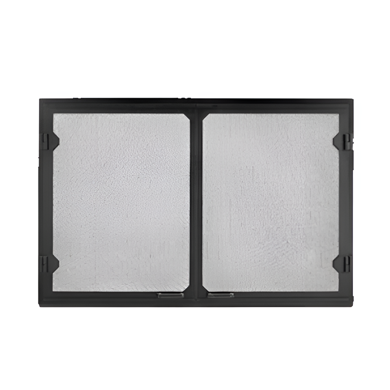 Majestic 36" Grand Vista Cabinet Style Mesh Doors - Black  Fam Noble