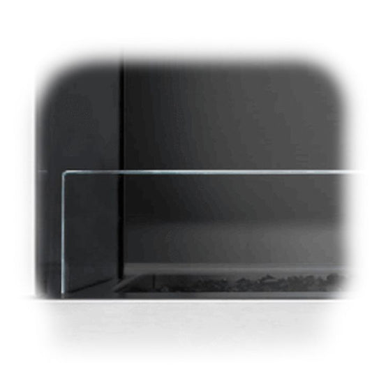 White Mountain Hearth Carol Rose See Through Deflector Glass, 48-in. Linear