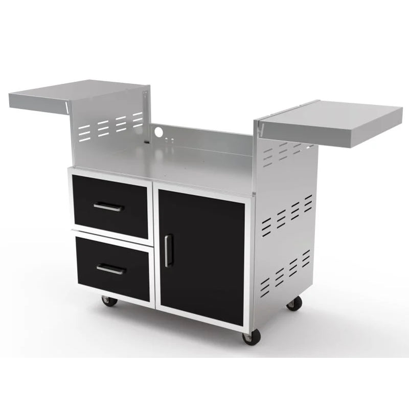 Wildfire 36" Grill Cart Black Stainless Steel Gas Grill  Fam Noble